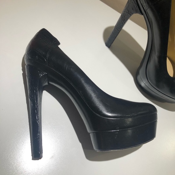 Rachel Zoe Pumps with alligator Print Heel - Picture 2 of 9